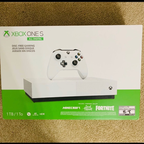 XBOX ONE S Series All Digital 1TB Bundle Edition_White NWT_Sealed in Box.
